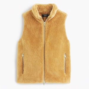WORN ONCE JCREW teddy fleece vest